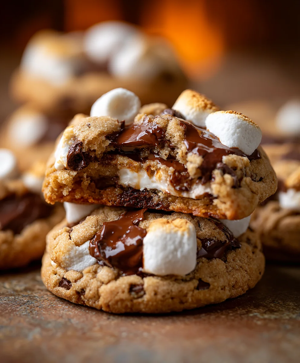 Gooey Chunky Smore Cookies Recipe – The Ultimate Sweet Treat!