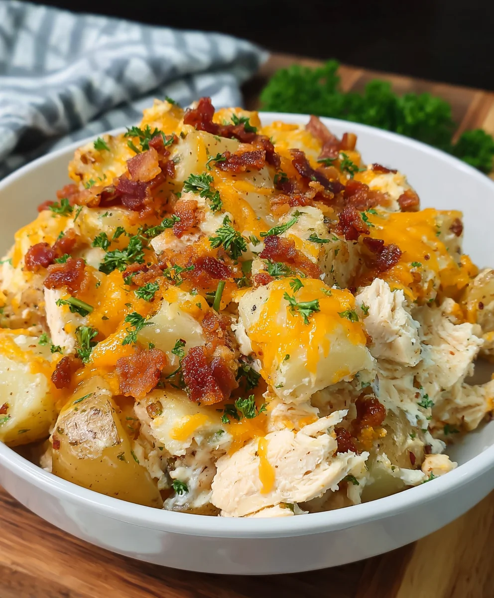 Best Loaded Potato Ranch Chicken Casserole for Family Dinners