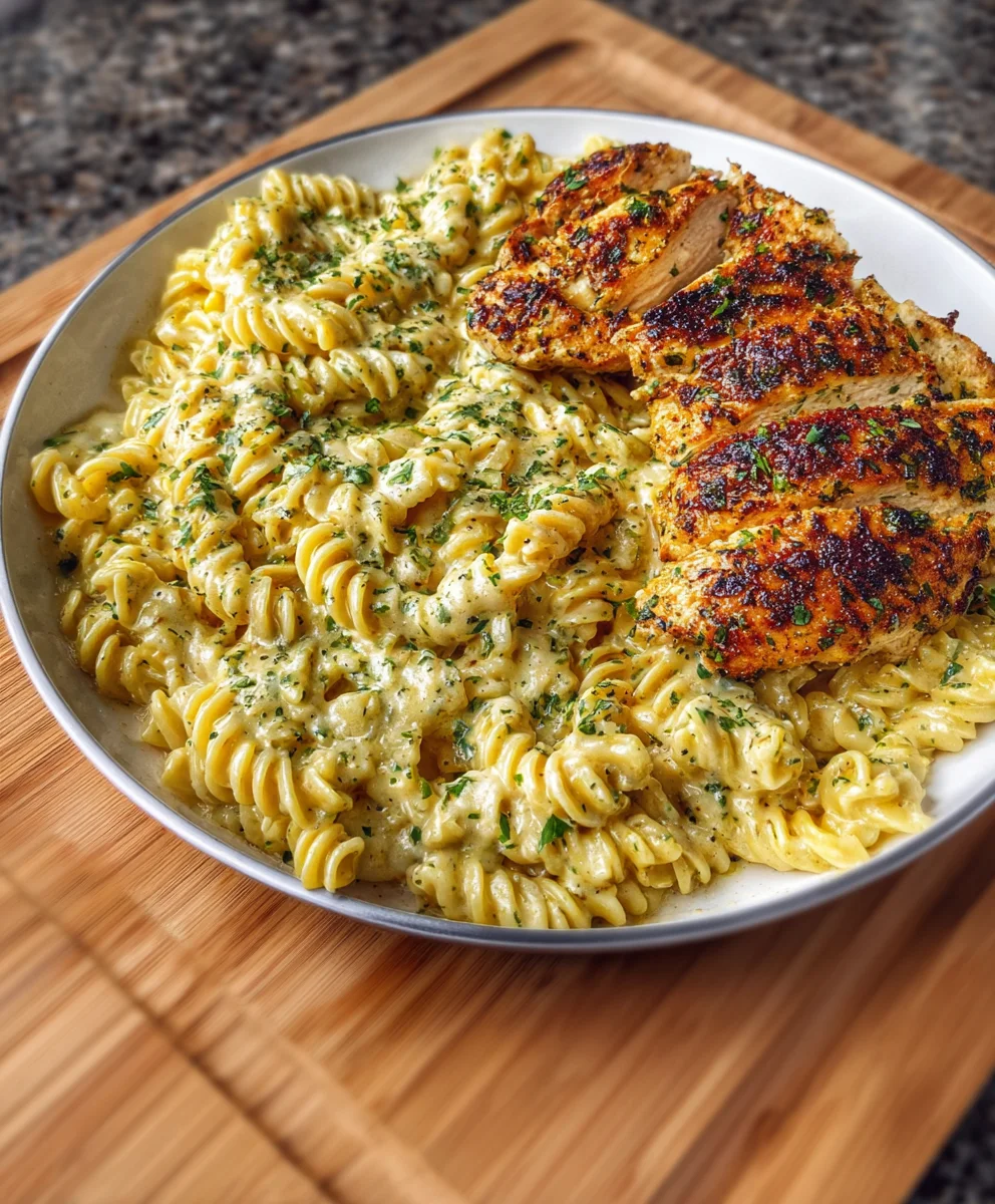 Ultimate Creamy Garlic Parm Chicken Pasta Recipe