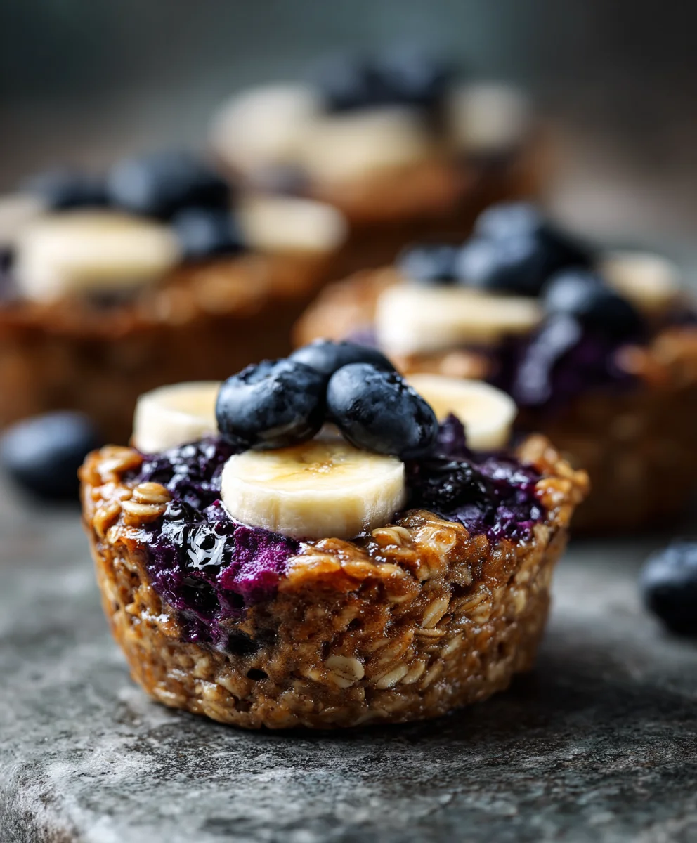 Blueberry Banana Oatmeal Cups: Healthy Make-Ahead Breakfast