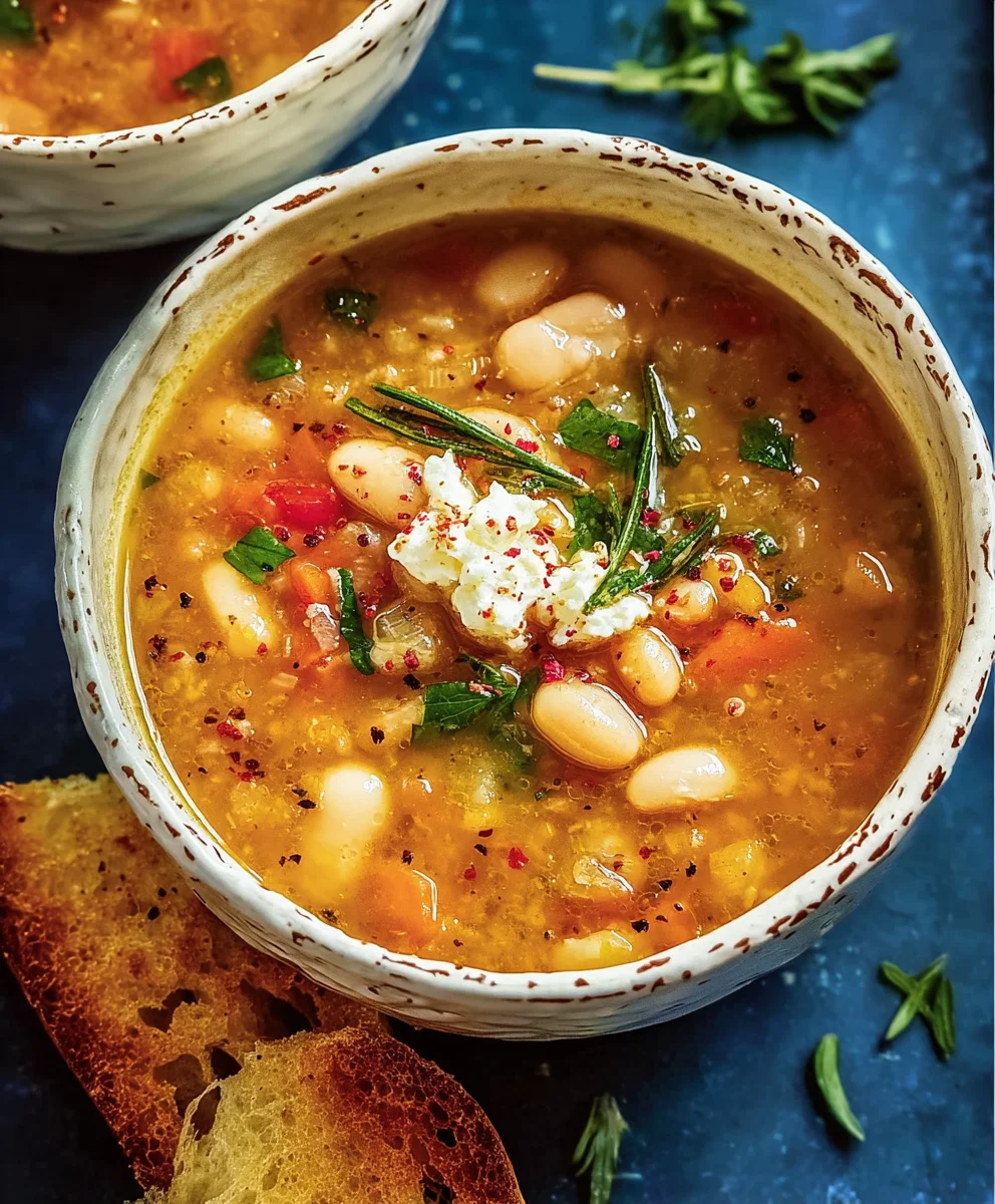 Hearty Mediterranean White Bean Soup: Easy & Nutritious