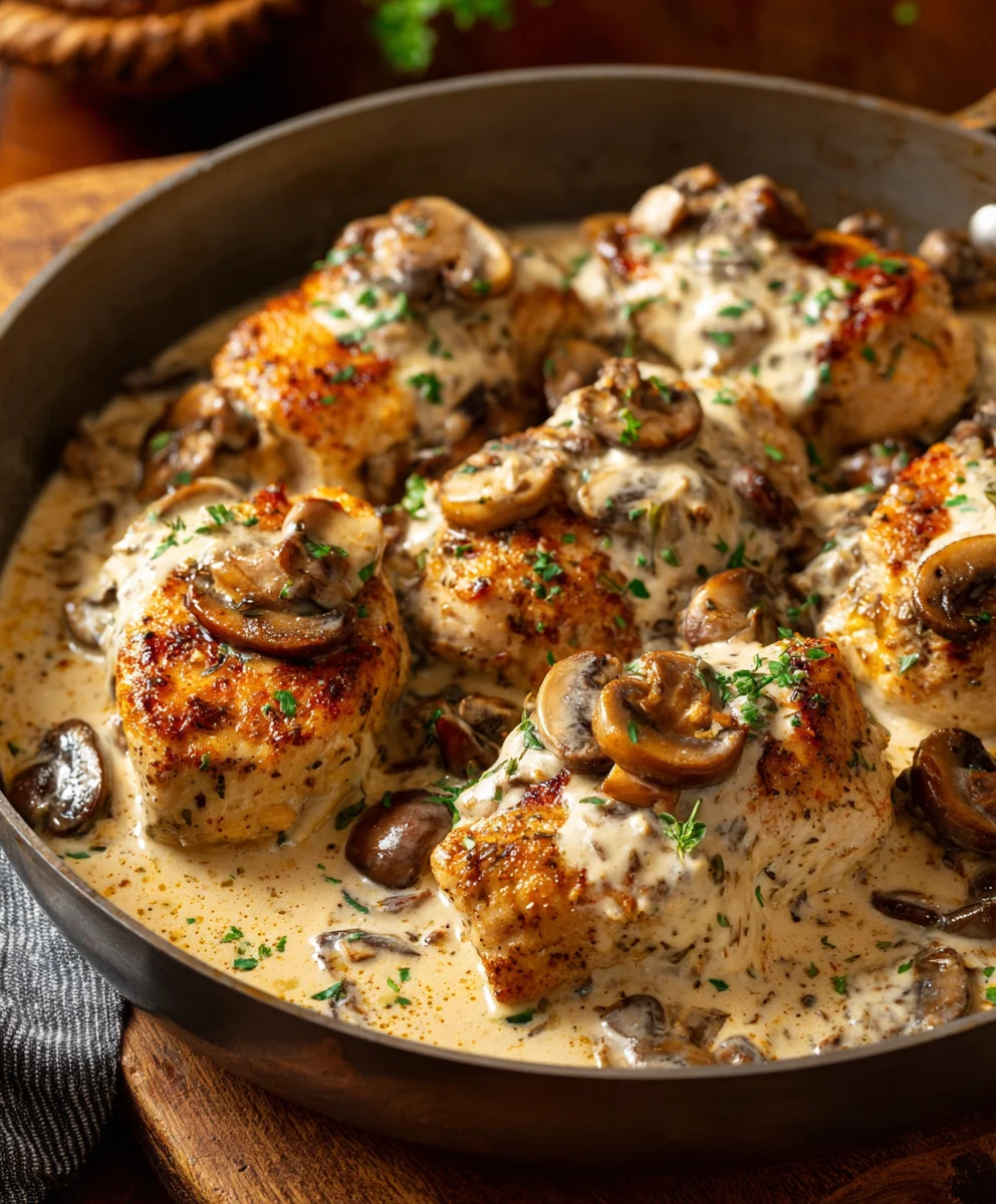 Creamy Mushroom Chicken: Delicious & Easy Dinner Recipe