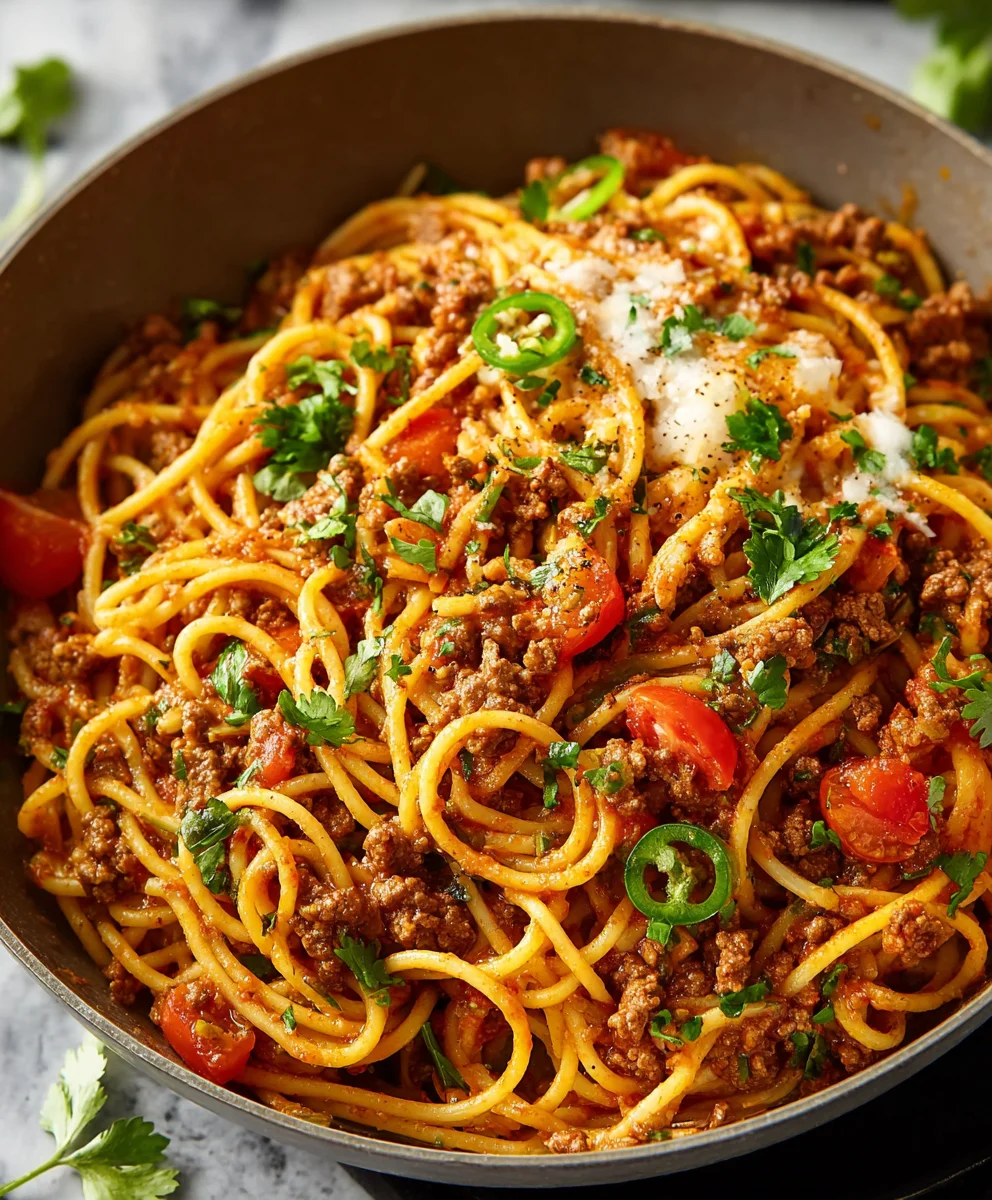 Taco Spaghetti: Easy & Fun Beefy Dinner for Families!