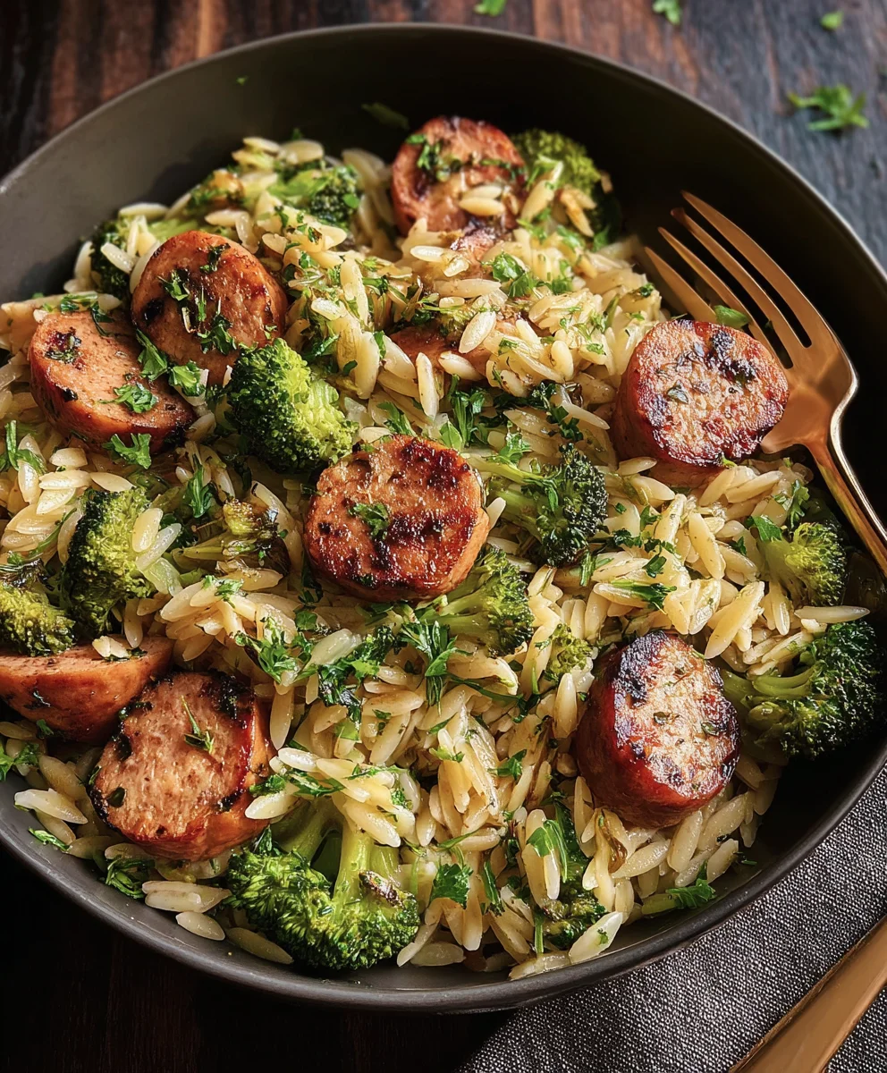 Easy Chicken Sausage Broccoli Orzo: Perfect Weeknight Meal
