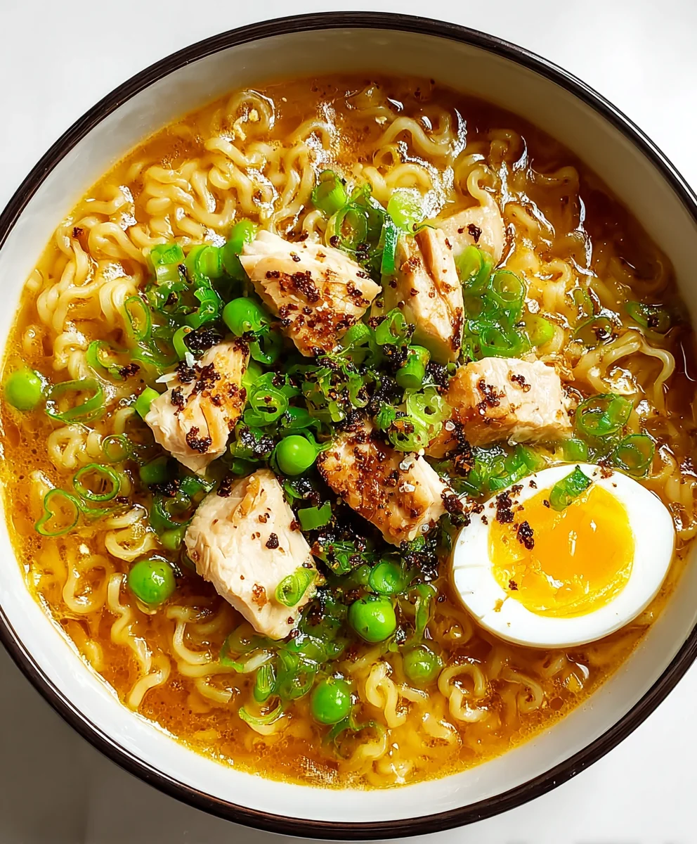 Cheesy Chicken Ramen: Quick & Comforting Noodle Bowl