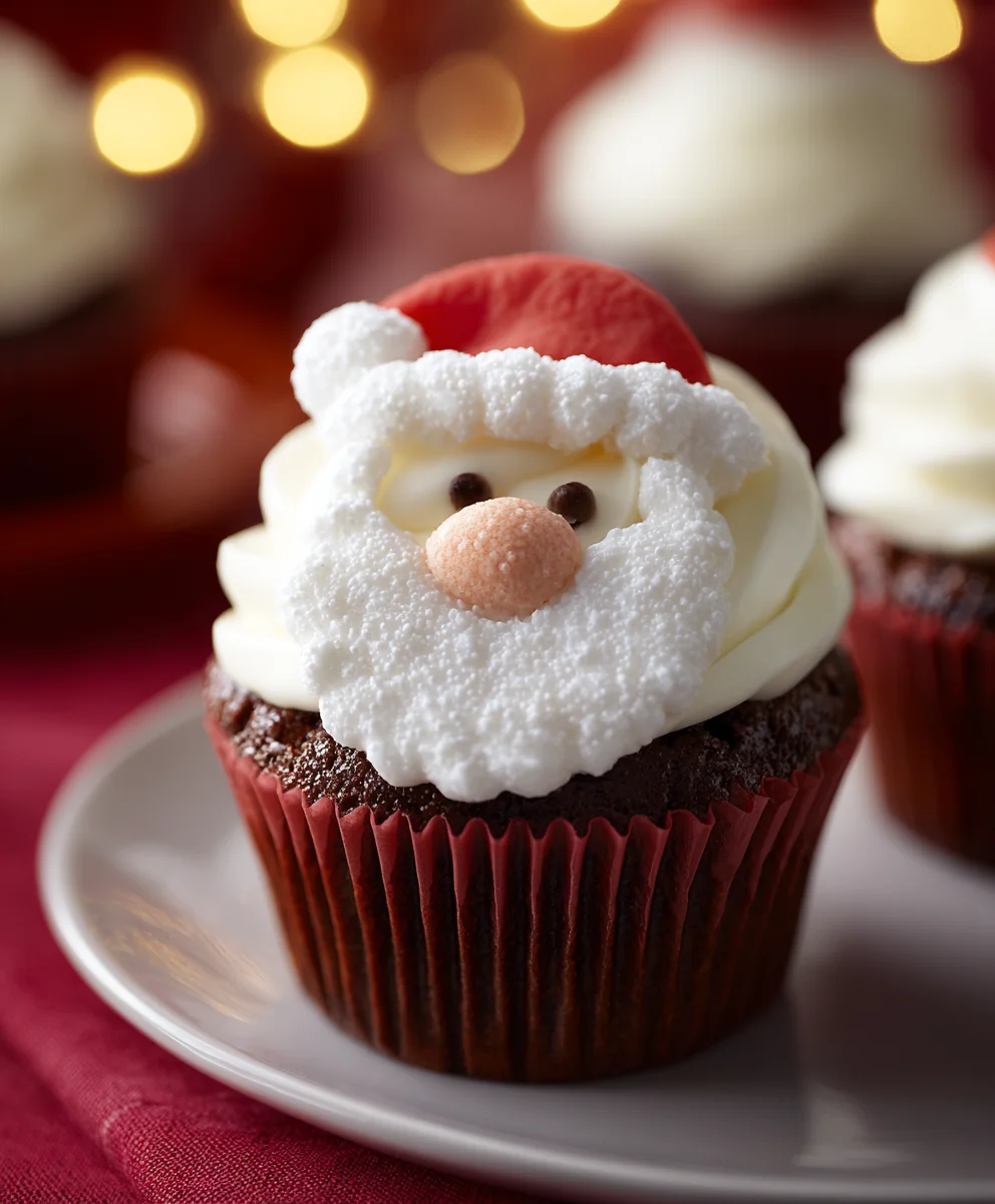 Santa Face Cupcakes: Merry Christmas Baking Fun!