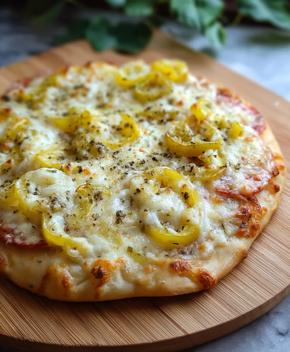 Creamy White Banana Pepper Pizza Recipe – Zesty & Delicious!