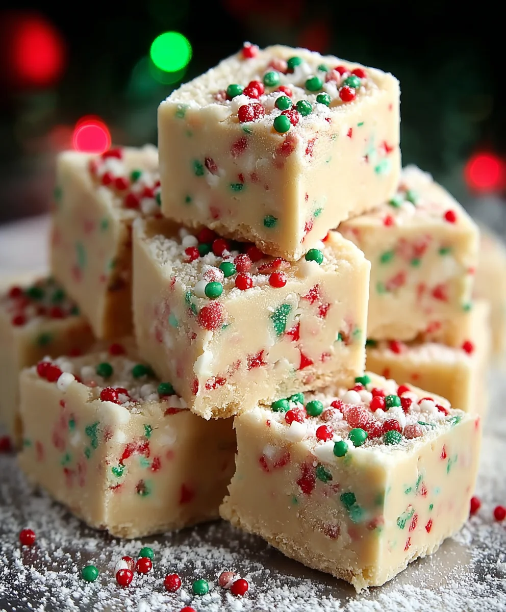 Irresistible Christmas Sugar Cookie Fudge - No-Bake Delight!