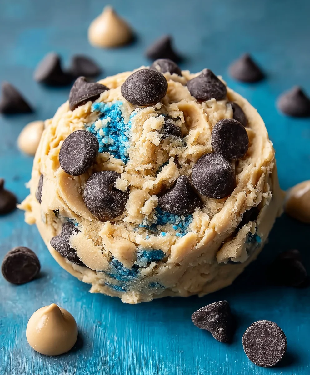 Crave-Worthy Cookie Monster Edible Cookie Dough Recipe