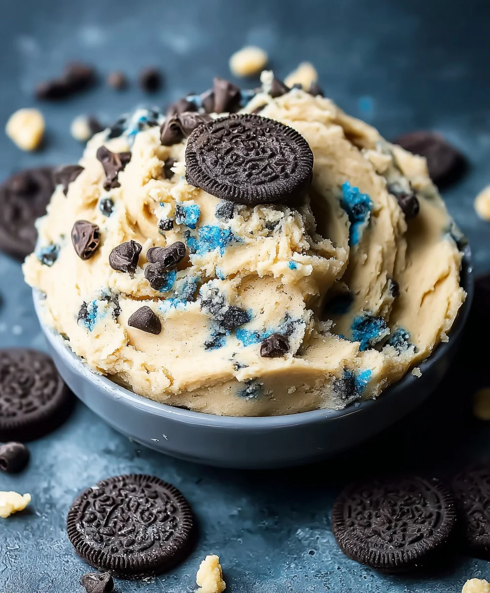 Crave-Worthy Cookie Monster Edible Cookie Dough Recipe