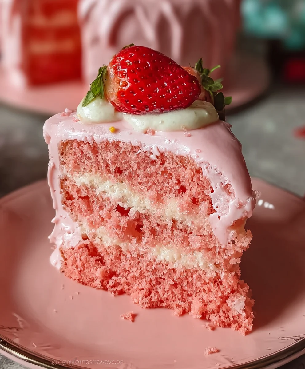 Barbie Pink Strawberry Cake Recipe - Deliciously Vibrant!
