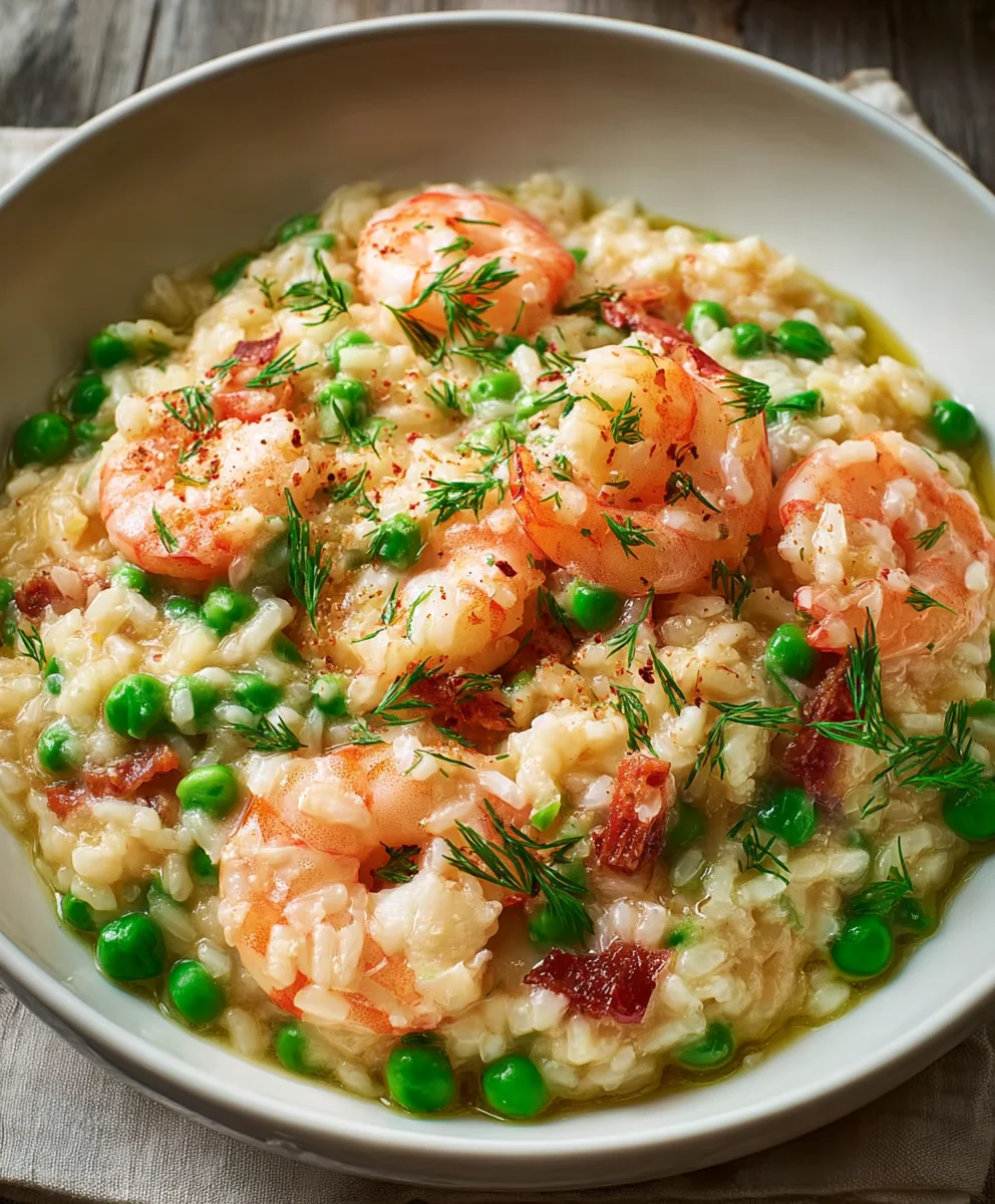 Delicious Shrimp Risotto With Peas Recipe - Perfect Dinner