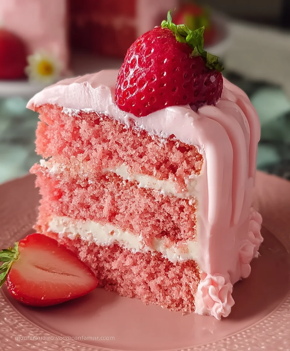 Barbie Pink Strawberry Cake Recipe - Deliciously Vibrant!