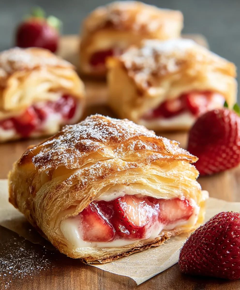 Sweet Strawberry Flaky Puffs: Simple & Irresistible Dessert
