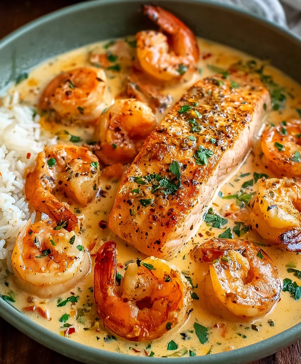 Salmon Shrimp Cajun Cream Recipe: Zesty & Rich Seafood Delight!