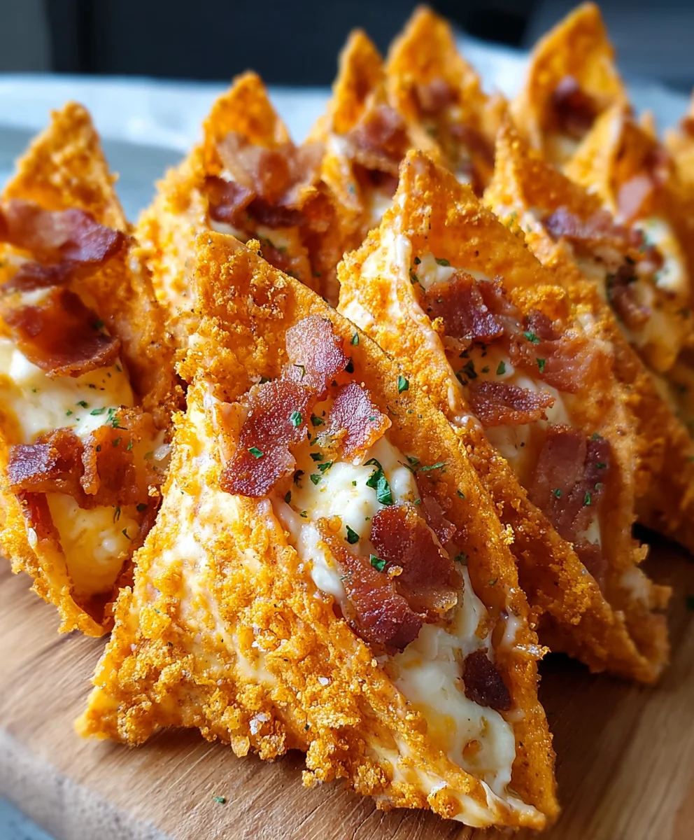 Irresistible Cream Cheese Beef Bacon Stuffed Doritos