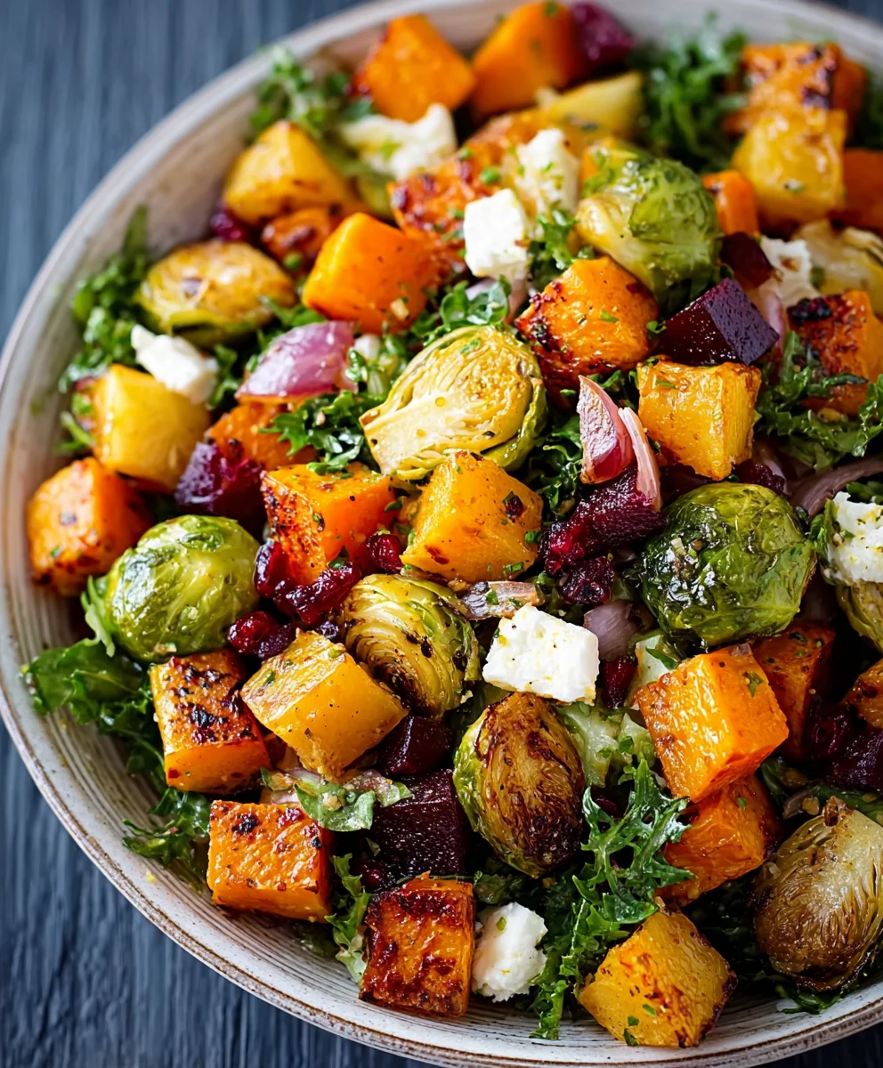 Cozy Roasted Vegetable Winter Salad – Flavorful & Nutritious