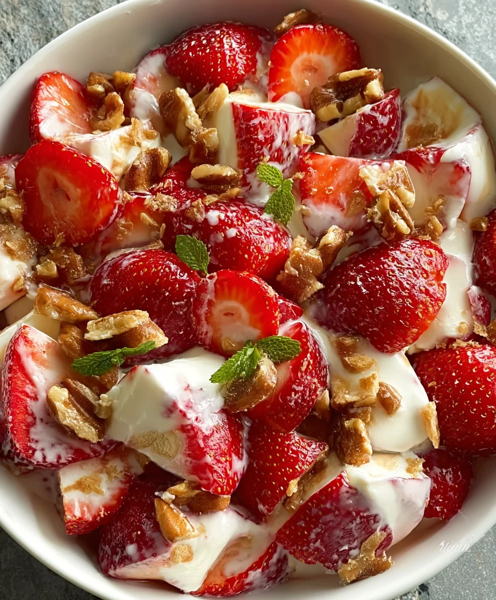 Strawberry Toffee Dessert Salad: Sweet & Easy Recipe!