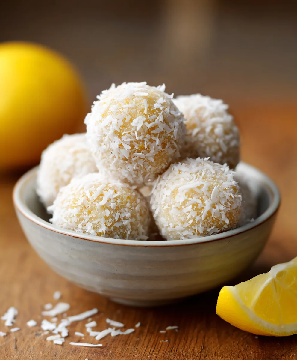 Zingy Lemon Coconut Protein Balls for a Healthy Treat!