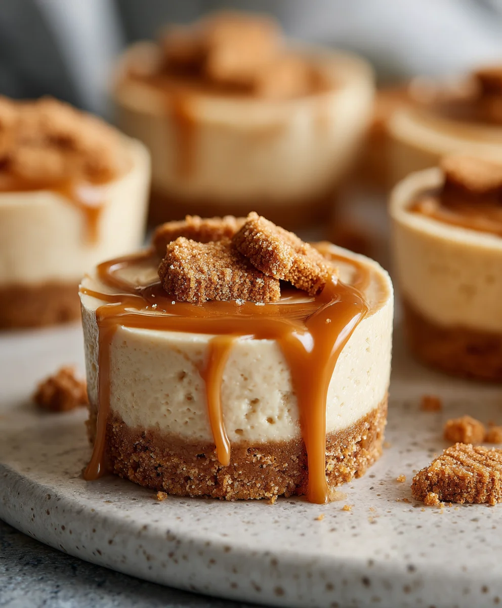 Biscoff Mini Cheesecakes: Easy No-Bake Dessert Recipe!