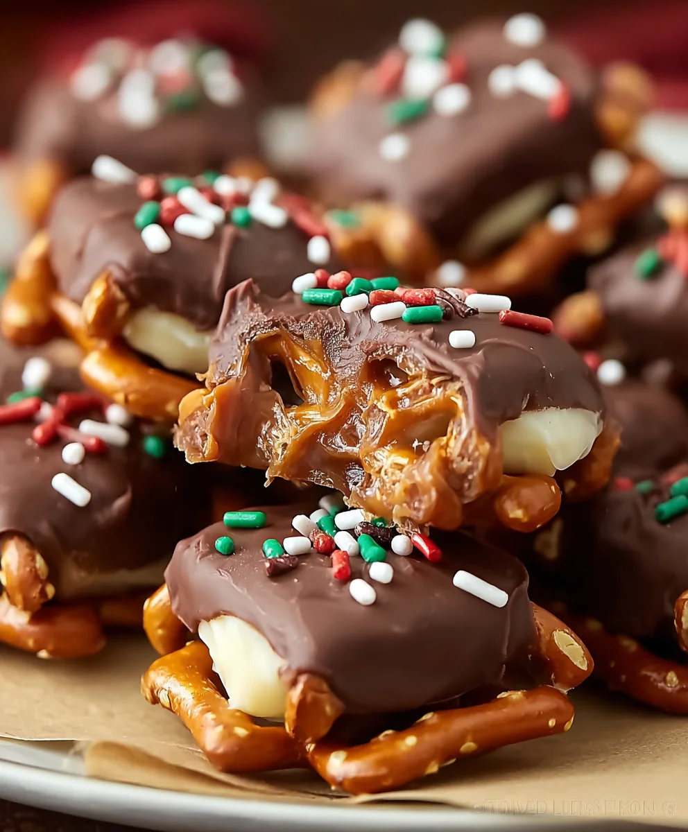 Candy Bar Pretzel Bites: Sweet & Salty No-Bake Treat!