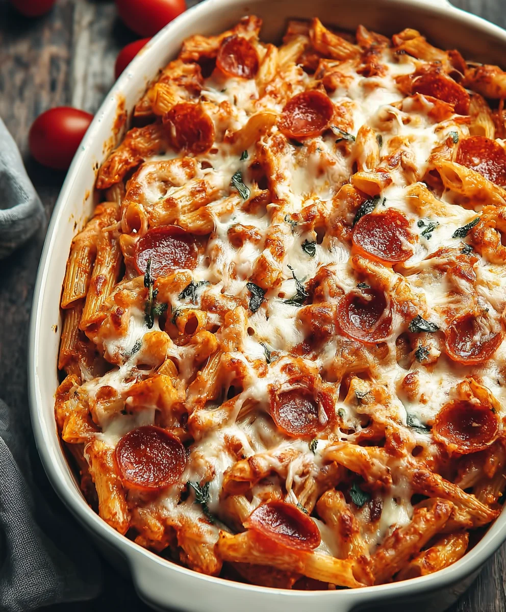Easy Pizza Pasta Bake Recipe: Delicious Family Dinner