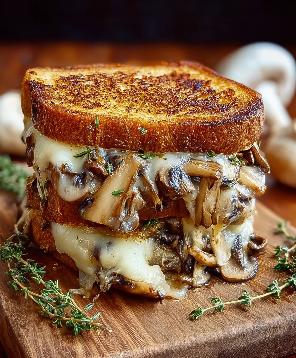 Mushroom Grilled Cheese Sandwich: Cheesy & Easy Recipe!