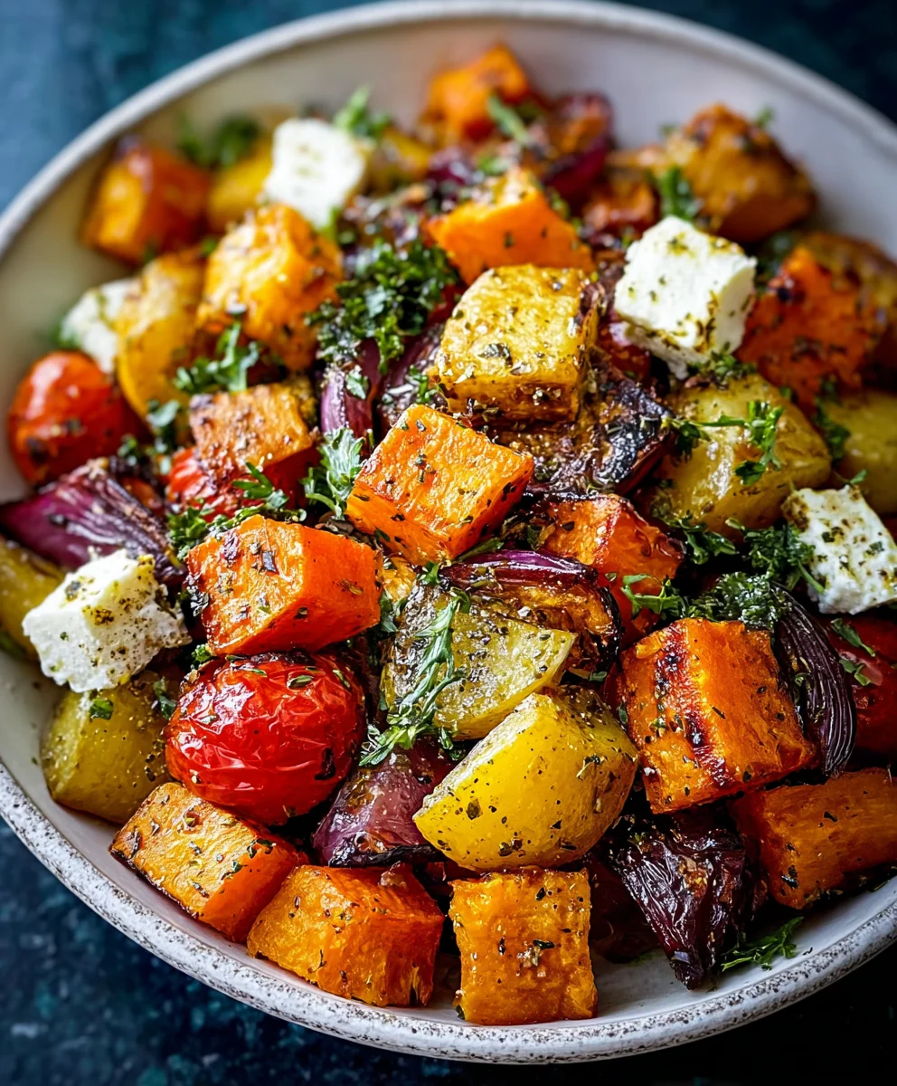 Cozy Roasted Vegetable Winter Salad – Flavorful & Nutritious