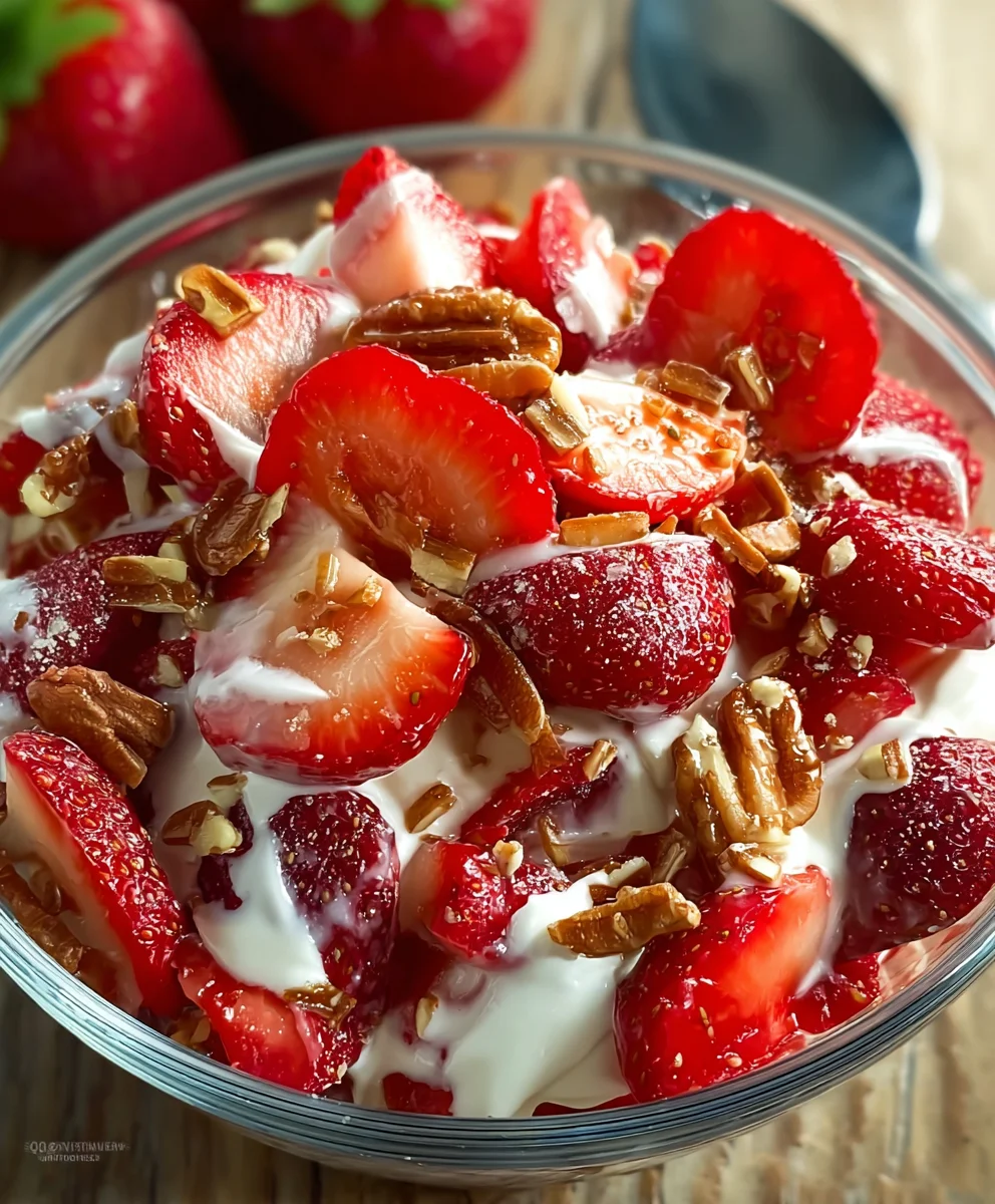 Strawberry Toffee Dessert Salad: Sweet & Easy Recipe!