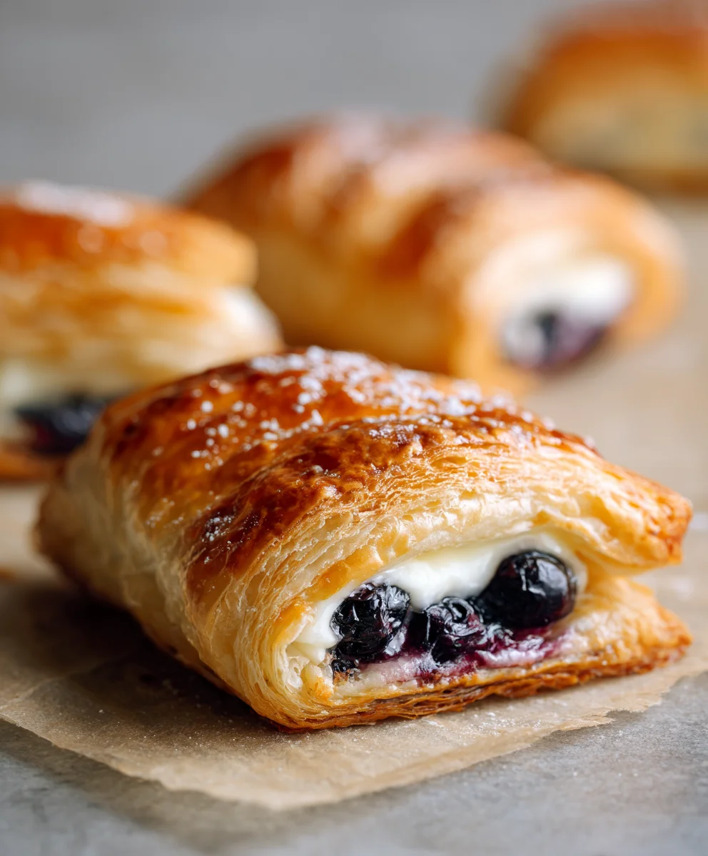 Irresistible Blueberry Cream Cheese Puff Pastry Recipe