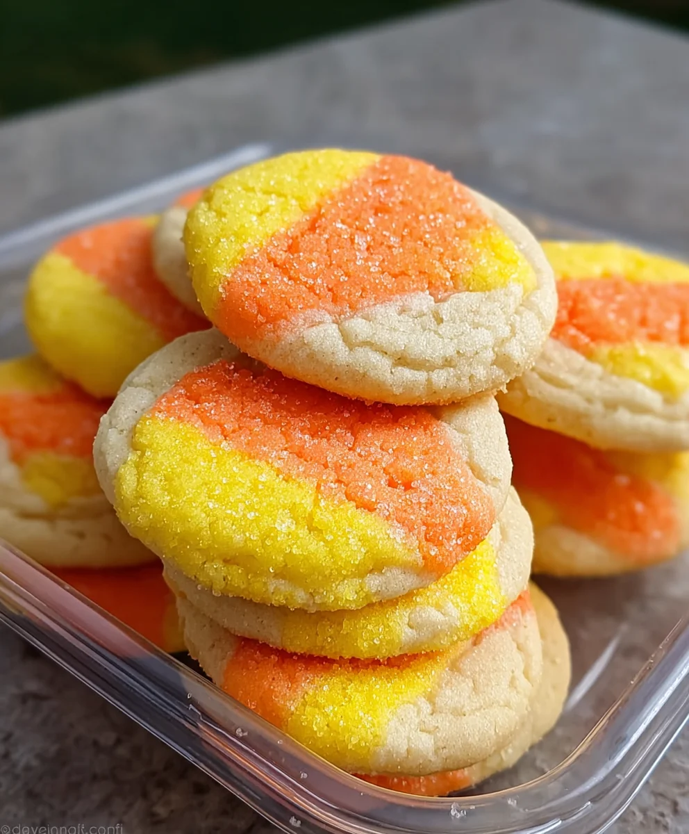 Easy Candy Corn Sugar Cookies: Chewy, Sweet & Colorful Treats