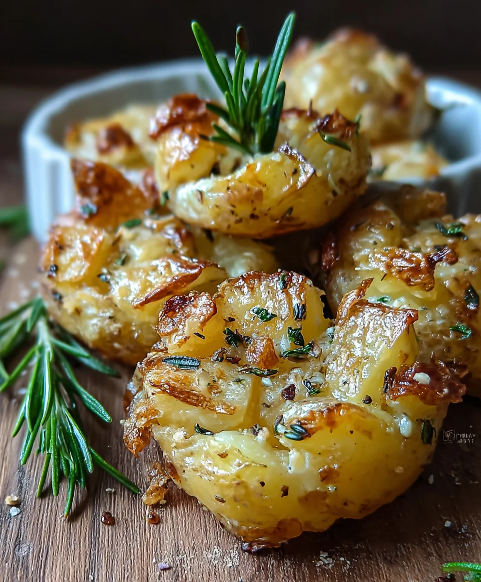 Best Rosemary Garlic Smashed Potatoes – Easy & Flavorful!