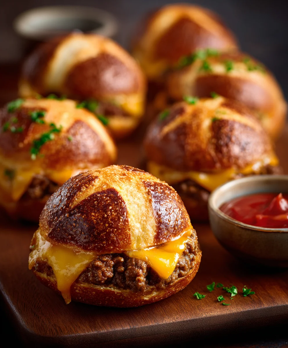 Cheeseburger Pretzel Bombs: The Ultimate Party Snack!