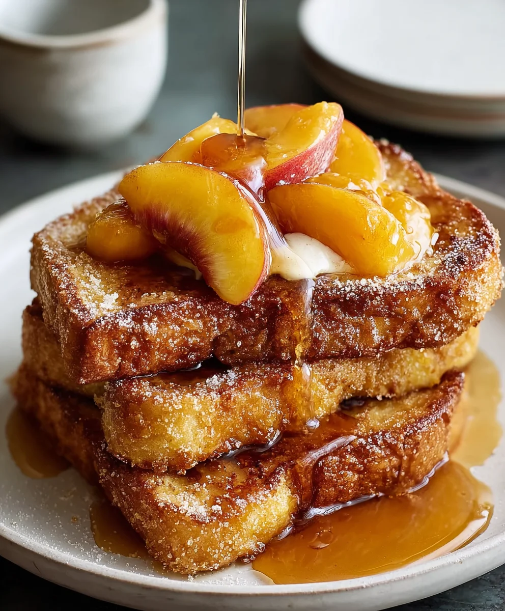 Heavenly Peach Cobbler French Toast: A Brunch Masterpiece