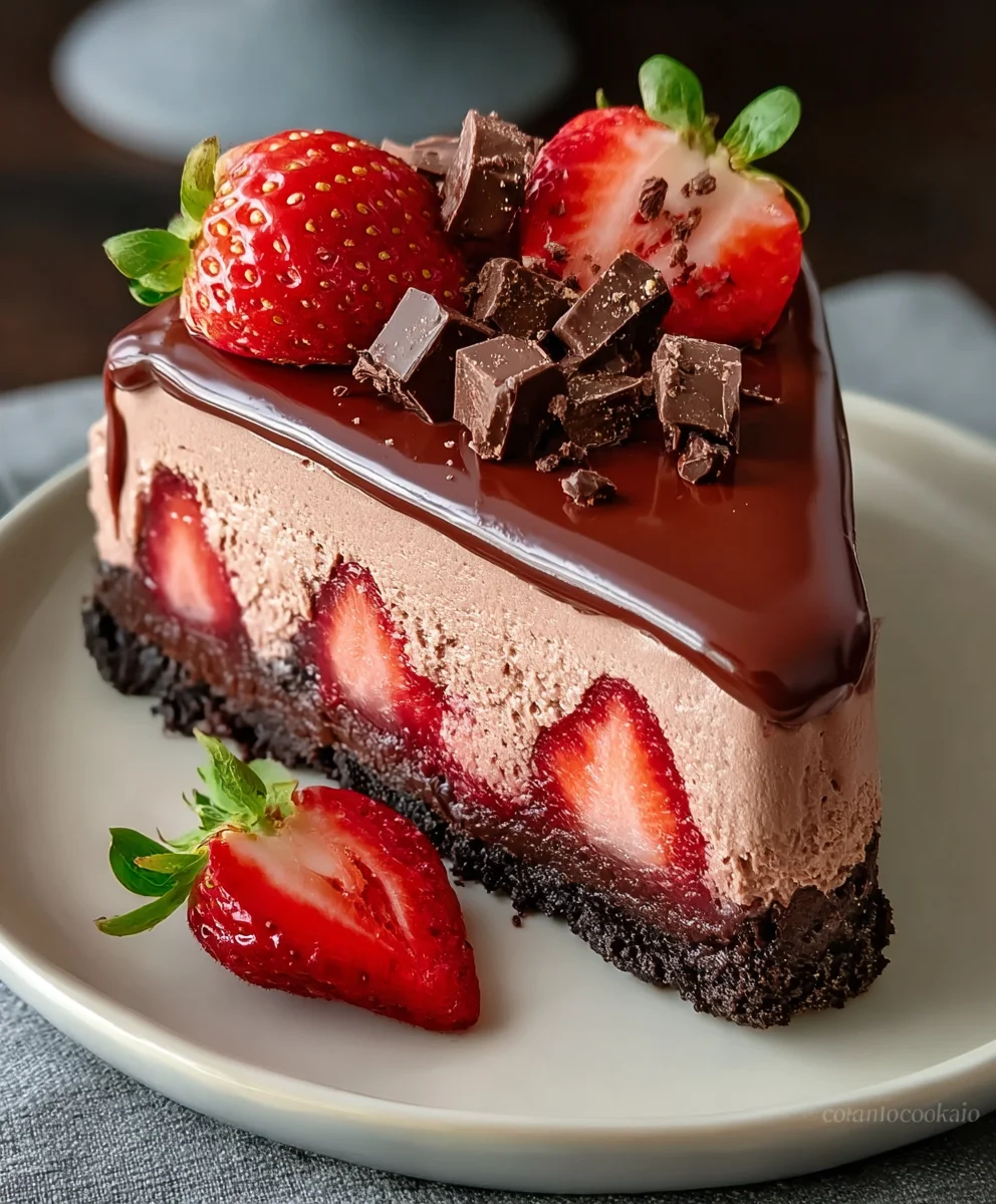 Decadent Chocolate Strawberry Cheesecake: Easy Recipe
