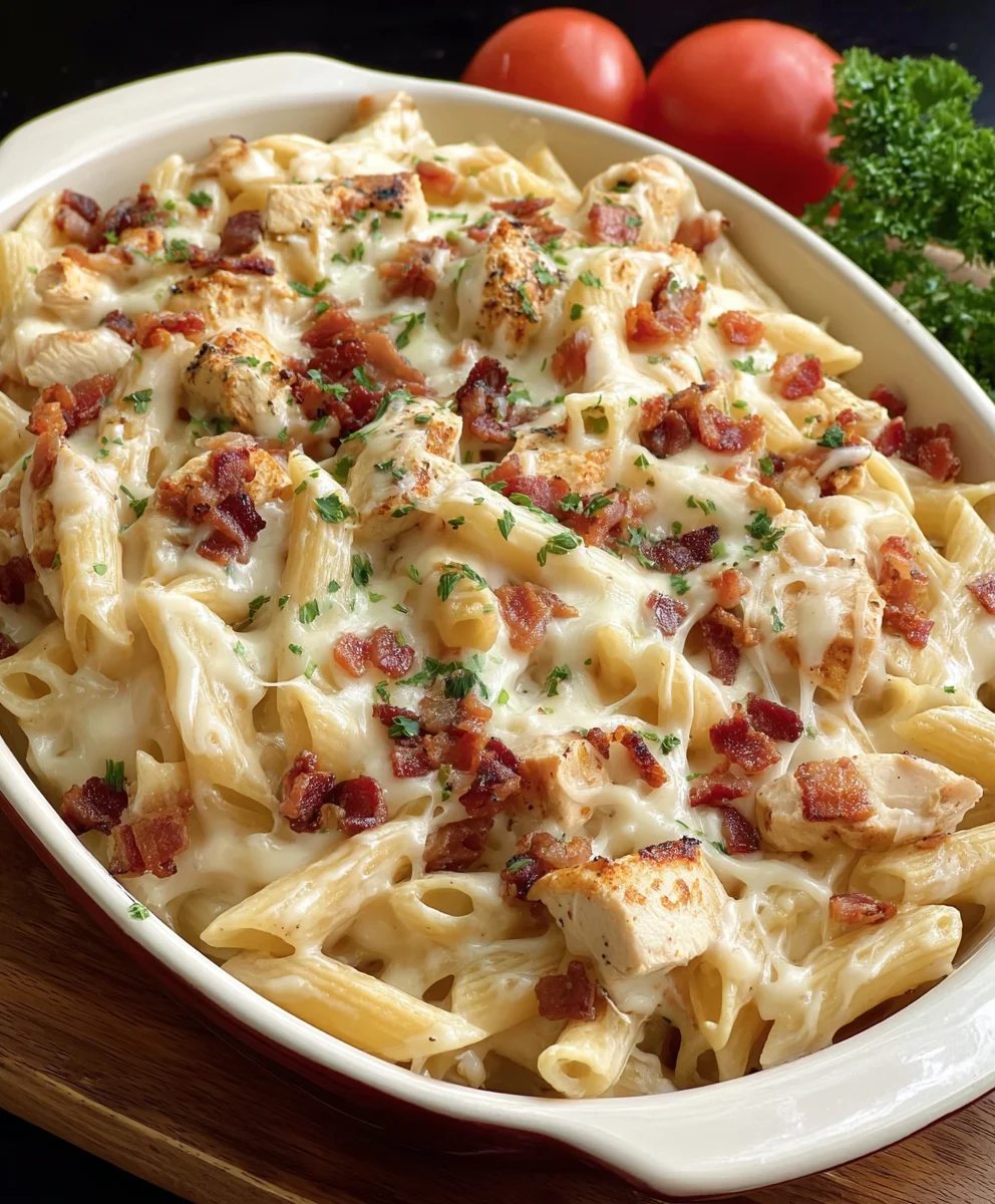 Best Ever Chicken Beef Bacon Ranch Pasta Bake Recipe
