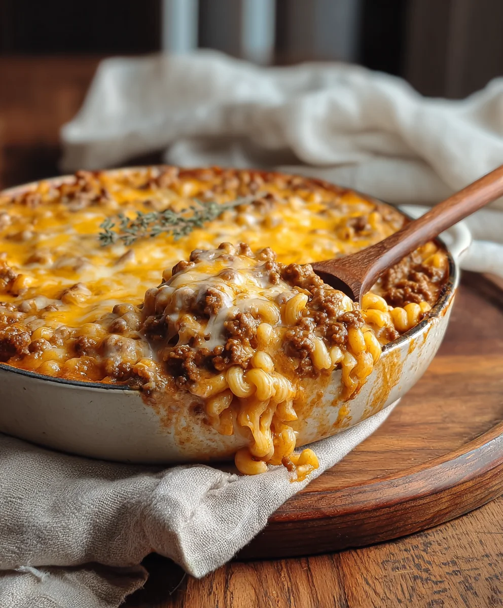 Easy Cheesy Beef Hamburger Casserole: A Family Favorite!