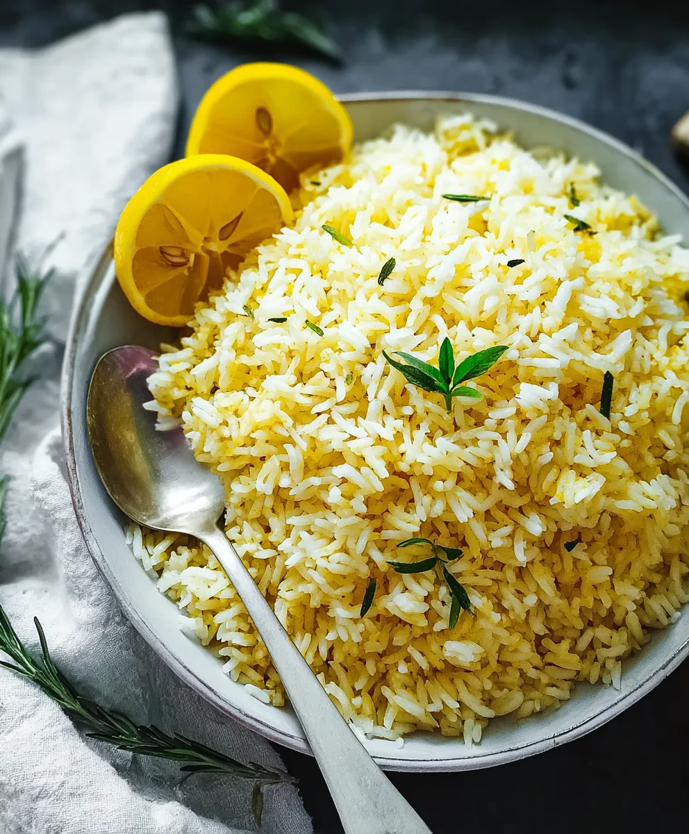 Greek Lemon Rice - Avgolemono Inspired Zesty Side Dish