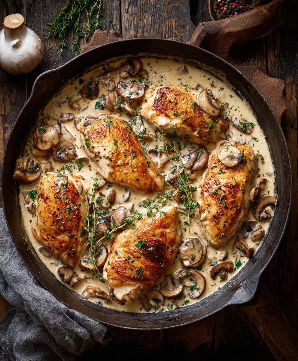 Creamy Mushroom Chicken: Delicious & Easy Dinner Recipe