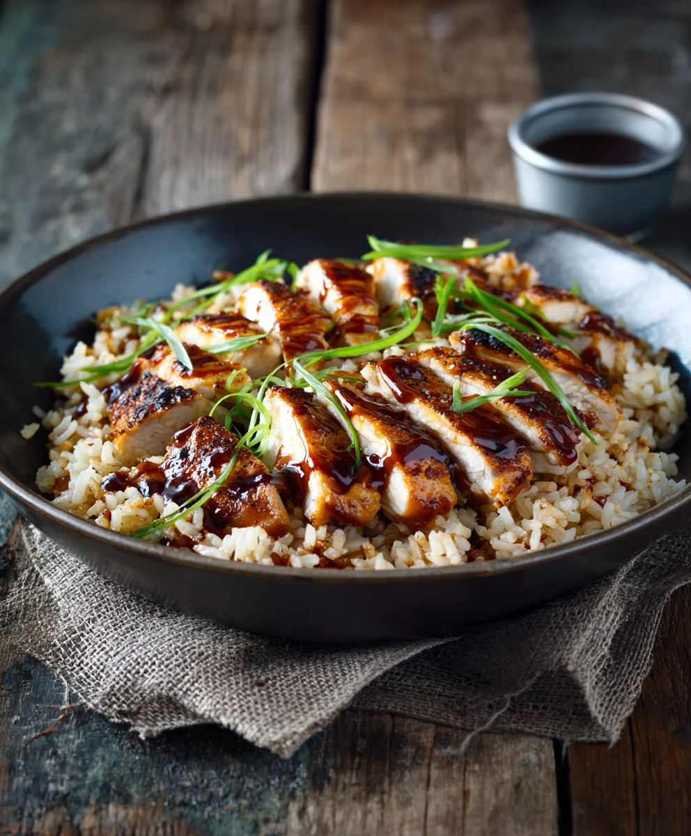 Honey BBQ Chicken Rice: Delicious, Quick & Easy Dinner