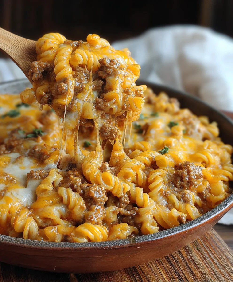 Easy Cheesy Beef Hamburger Casserole: A Family Favorite!