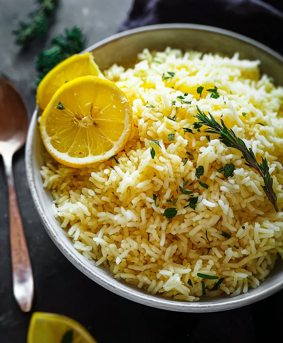 Greek Lemon Rice - Avgolemono Inspired Zesty Side Dish