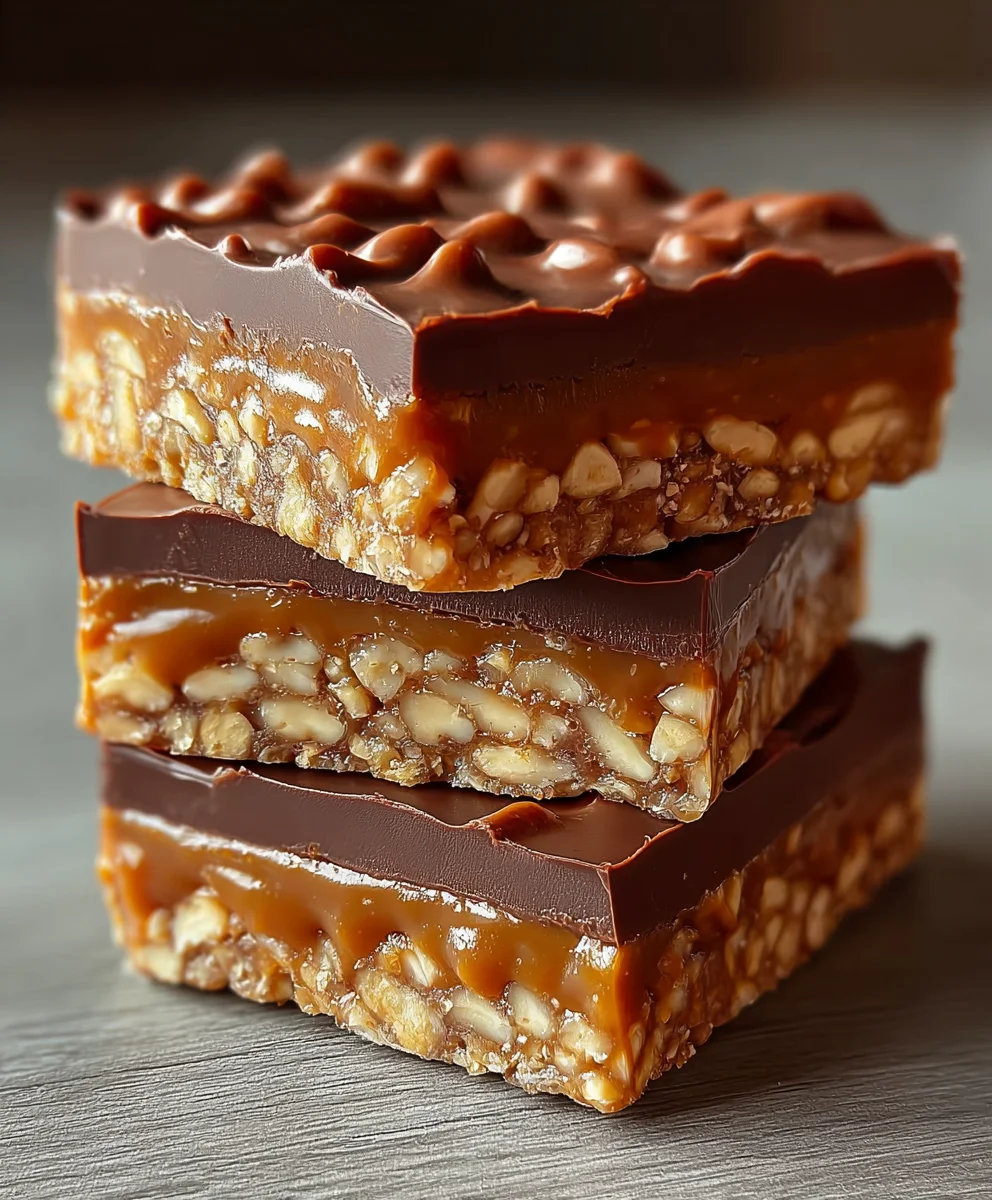 Caramel Fudge Crunch Bars: Irresistible No-Bake Treat!