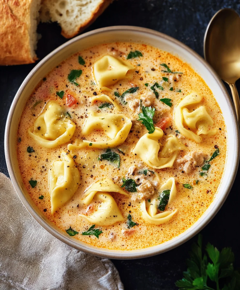 Hearty Creamy Tortellini Soup – Quick Family Favorite!