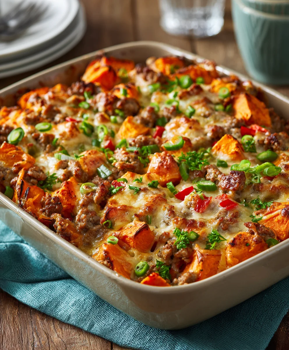 Ground Turkey Sweet Potato Bake: Easy, Healthy Dinner!