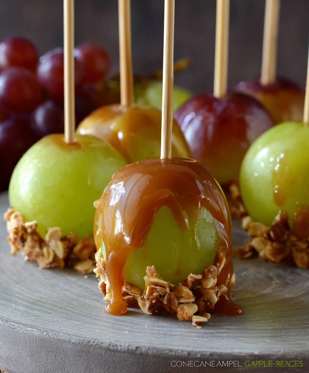 Caramel Apple Grapes Recipe: Sweet & Tangy Fall Treat!