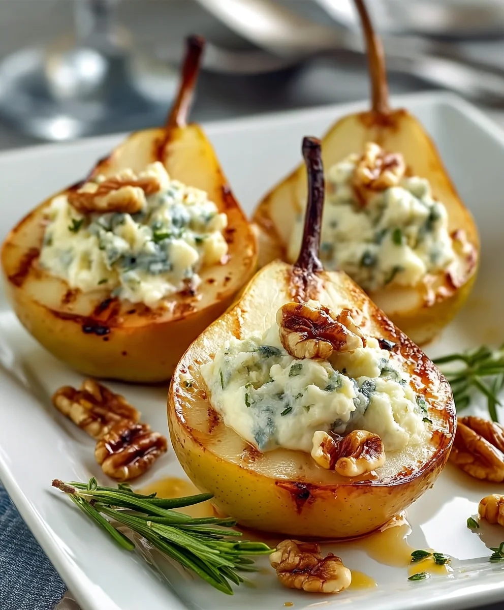 Elegant Blue Cheese Stuffed Pears Recipe