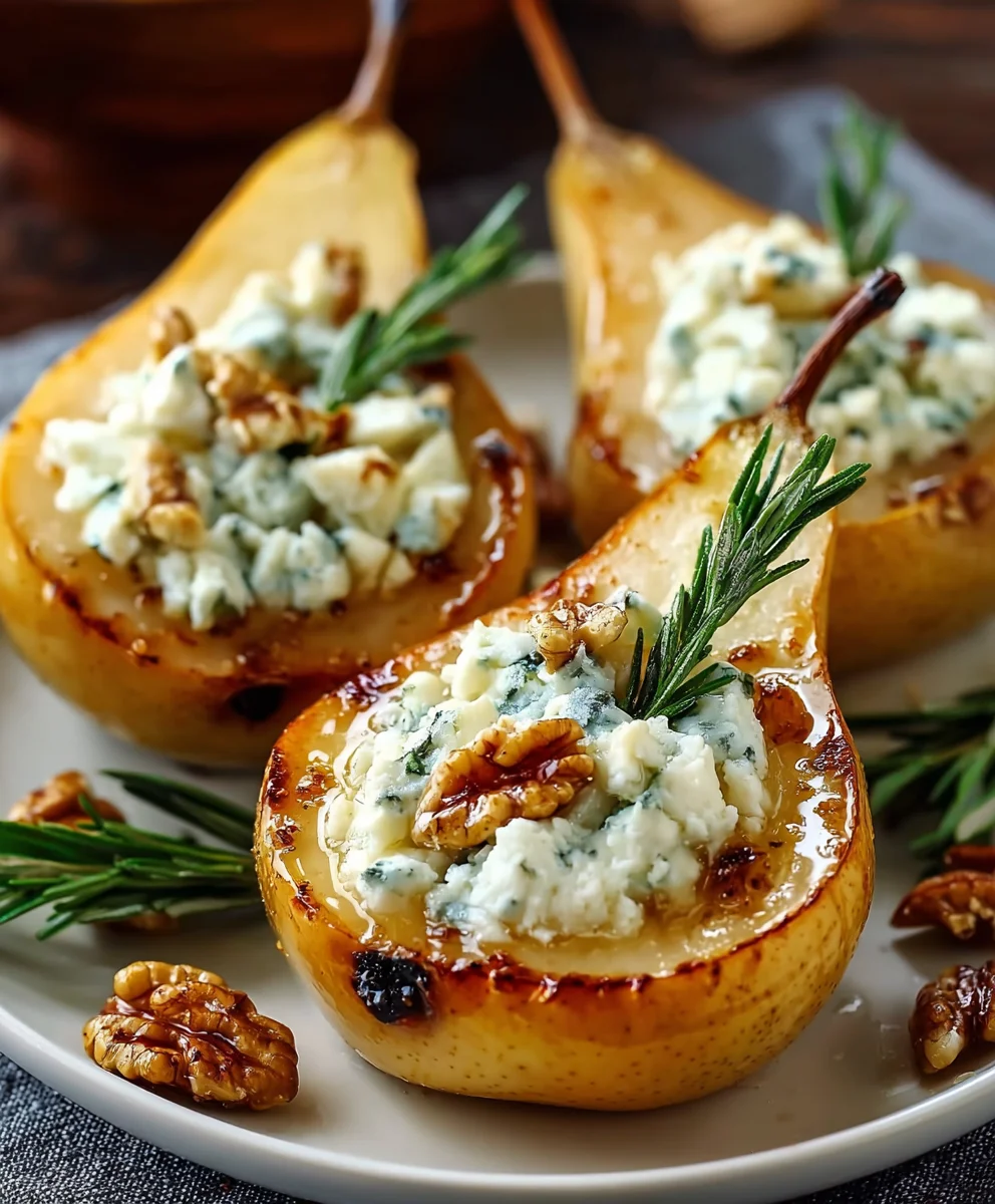 Elegant Blue Cheese Stuffed Pears Recipe