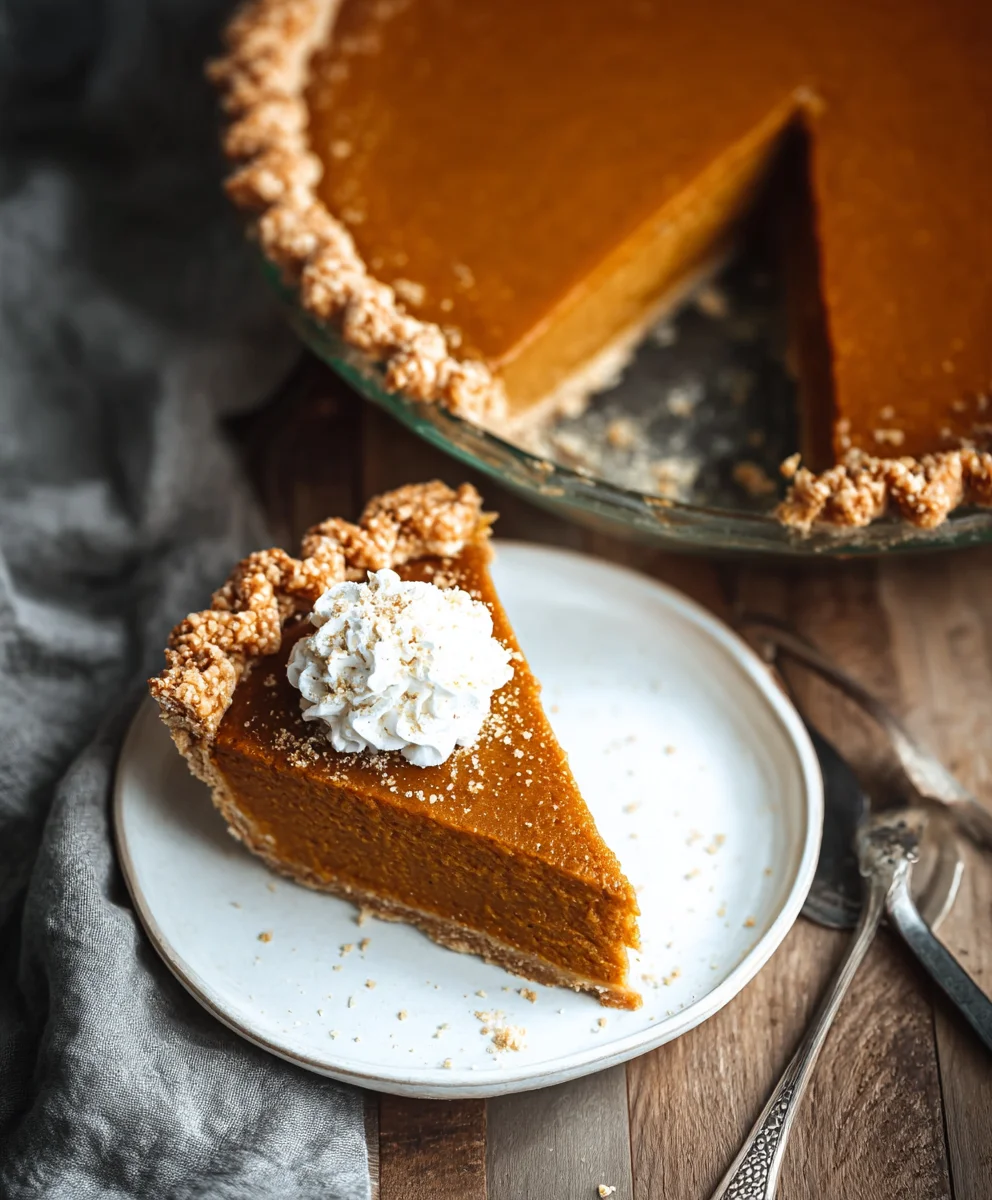 Creamy Dairy-Free Oat Milk Pumpkin Pie: The Best Recipe!