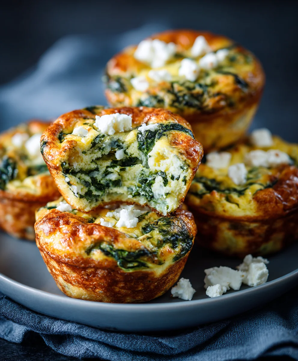 Spinach Feta Egg Muffins: Quick, Healthy Breakfast!